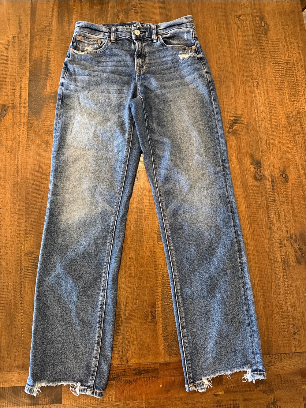 American Eagle Outfitters curvy straight jeans